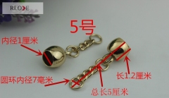 No.5 Purse hardware accessories chain tassel metal charms pendant RL-LCP019