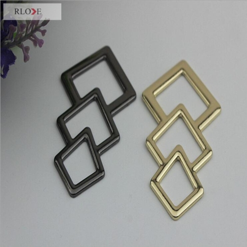 Luggage hardware accessories triangle metal buckle tag pendant RL-LCP035