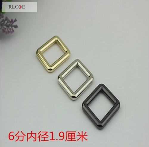 Custom classic zinc alloy handbag square metal buckle RL-SB013-19MM