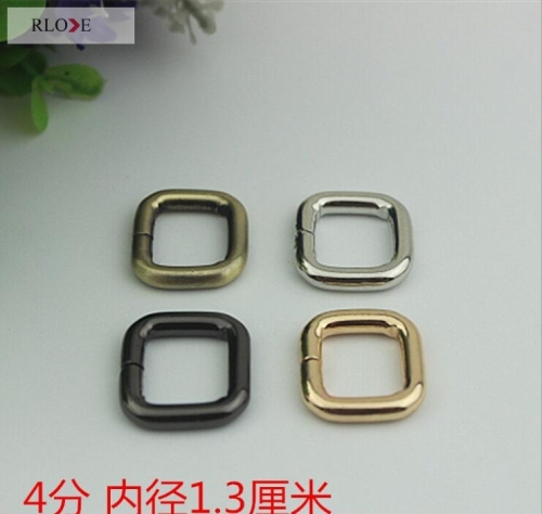 Wholesale factory custom handbag iron wire metal square buckles RL-ISB012-13MM