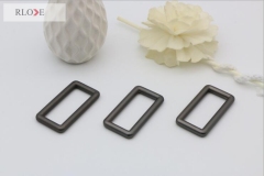 High-grade gunmetal color square metal belt buckle for handbag RL-SB021-37MM