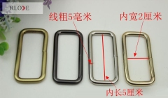 Designer custom bag iron square buckle for strap RL-ISB011-50MM