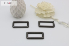 High-grade gunmetal color square metal belt buckle for handbag RL-SB021-37MM