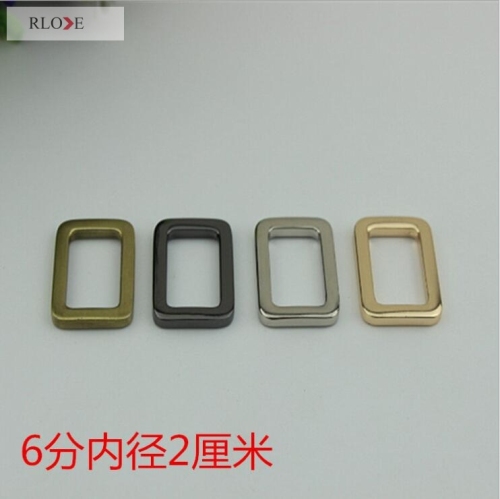 Custom nickel color square metal buckles for handbag RL-SB017-20MM