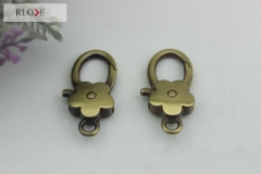 Best quality flower shape purse metal snap hooks RL-SP054