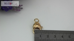 Cute heart shape metal lobster claw clip hooks RL-SP041