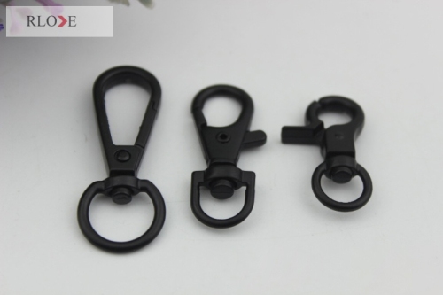 Wholesale Electrophoresis Black Lobster Claw Snap Hook RL-SP027-B