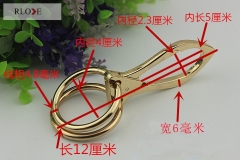 China wholesale bag zinc alloy gold snap hook RL-SP014