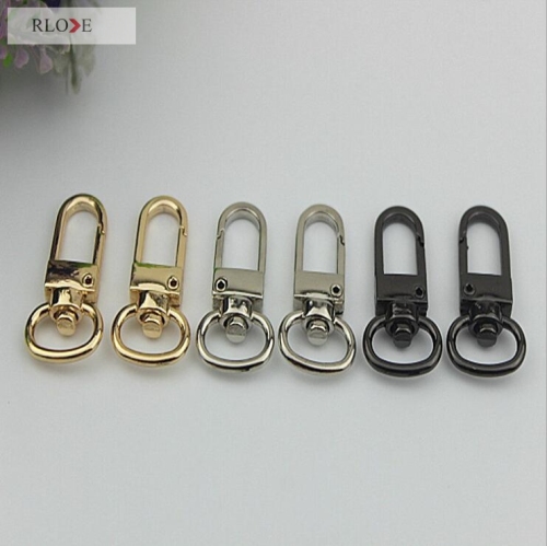 Custom fashion metal accessory hardware oval shape clasp bag snap hook RL-SP072