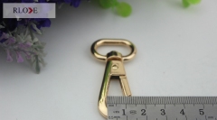 OEM oval shape zinc alloy swivel spring snap clip bag strap hook for handbag RL-SP082-20MM