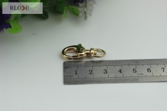 Bag parts pet product light gold round shape dog leash snap hook RL-SP074