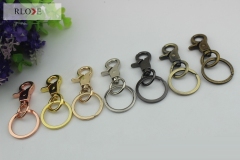 Key ring match handbag accessories swivel trigger snap clip hook RL-SP087