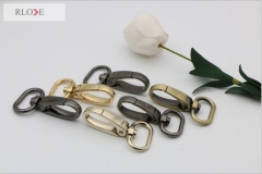 Factory durable nickel oval metal swivel handbag snap hook for accessory RL-SP104