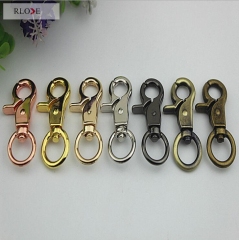 Round shaped swivel eye handbag dog leash snap hook RL-SP091