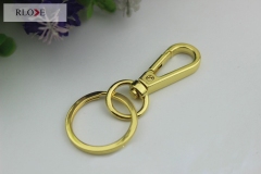 Hot Sale Various Color Leather Handbag Snap Hook With Key Rings RL-SP086