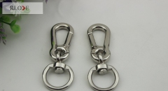Custom metal bag accessories decorative round swivel spring snap hook RL-SP101