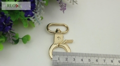 1 inch shiny gold metal handbags oval trigger snap hook RL-SP097-26MM