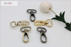 Factory durable nickel oval metal swivel handbag snap hook for accessory RL-SP104