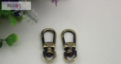 Supply different color zinc alloy small d ring snap hook for dog/lanyard/handbag/bag/purse RL-SP100