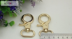 1 inch shiny gold metal handbags oval trigger snap hook RL-SP097-26MM