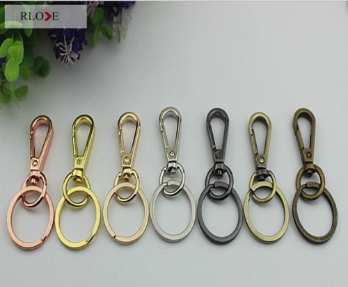 Hot Sale Various Color Leather Handbag Snap Hook With Key Rings RL-SP086