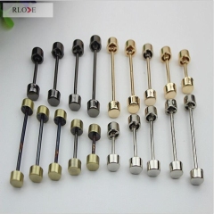 Metal material and buckle type bag accessories flat metal screw rivets RL-RT08