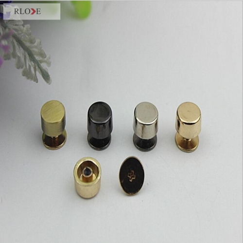 Hot sales new style bag decorative light gold flat metal rivet RL-RT07