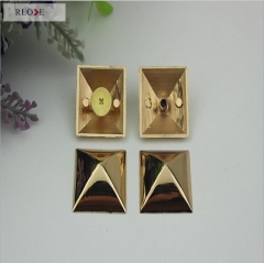 Customized Plating High Quality Leather Handbag Stud Nail Rivet Screw With Ring Buckle RL-RT03