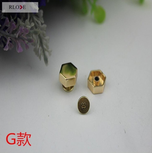 Custom brass hexagon head decorative metal rivets studs for leather bags RL-RT020