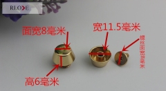 Cheap Price Brass Metal Round Shape Studs For Handbag Decorative RL-RT025