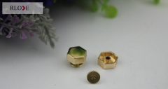 Custom brass hexagon head decorative metal rivets studs for leather bags RL-RT020
