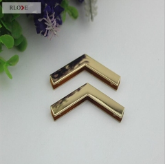 Handbag hardware gold metal protect corner RL-BCP15