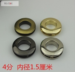 Simple design light gold round metal eyelets for handbag RL-ELE01