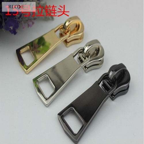 Fashion 15# nickel color metal zipper puller&amp; slider for garment RL-ZP013