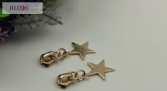 Professional custom made 5# star shape metal zipper puller RL-ZP006