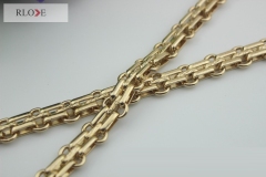 Accept flexible quantity 100cm length three-row metal chain for handbag RL-BMC033