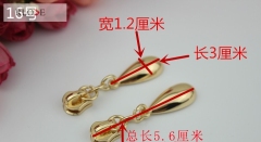 No.16 High Grade Hanging Gold Zipper Slider Puller RL-ZP024-16#