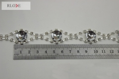 Hot selling handbag hardware metal chain for diamond decoration RL-BMC024