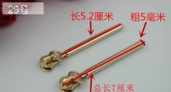 No.29 Handbag accessories gold metal puller with zipper slider RL-ZP024-29#