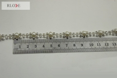 Purse accessories silver metal chain for diamond decoration RL-BMC025