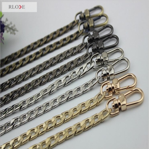 Factory Supply Cheap Gold Silver Gunmetal Color Metal Purse Chain RL-BMC09