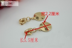 No.8 Wholesale Garment Accessories Round Gold Zip Puller Slider RL-ZP024-8#