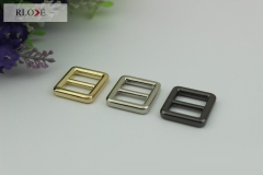 Wholesale factory price color custom adjustable hardware metal tri-glide belt buckles RL-BAB003