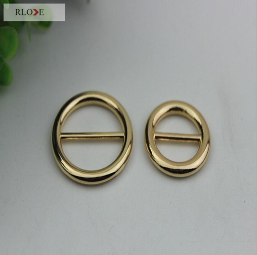 Gold Zinc Alloy Garment / Bag Strap Adjuster O Ring Buckle RL-BAB023