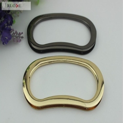 Pork loin shape decoration accessories metal handle for handbag RL-HBH022