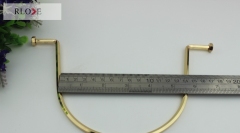Decorative handbag hardware accessory gold metal bag handle RL-HBH013