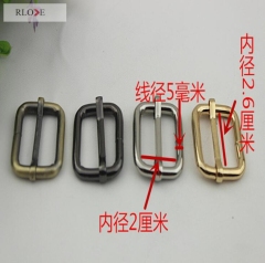 Women handbag leather 26 mm iron metal adjustable slide buckles RL-BIAB021