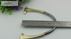 Custom made shiny gold zinc alloy handbag handle RL-HBH018