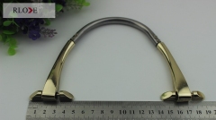 Custom made shiny gold zinc alloy handbag handle RL-HBH018