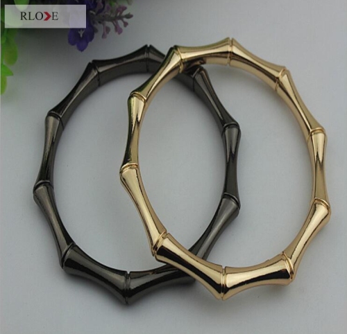 Zinc Alloy Gold Handbags Bamboo Metal Handles RL-HBH005